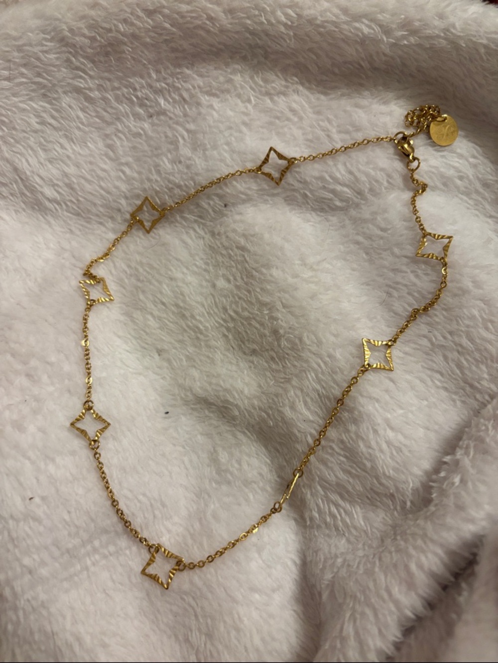 Plunder Gold Star Link Necklace